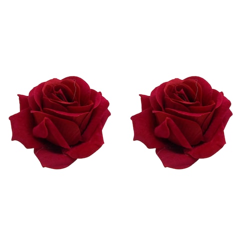 FABULOUS ROSY HAIR CLIPS