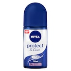 Buy NIVEA Antiperspirant Roll-on for Women Protect  Care No Ethyl Alcohol 50ml in UAE