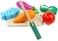 Beauenty - Wooden Kitchen Cutting Fruits Vegetables Colorful Baby Puzzle Toys Early Educational Magic Stickers