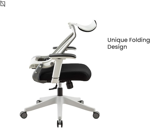 KIKO Chair, Ergonomic Folding Design, Premium Office &amp; Computer Chair by Navodesk (BLACK)