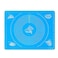 Baking Tool Silicone Knead Flour Dough Non-stick Pastry Fondant Cake Cooking Baking Oven Mat Placement Pad-Blue