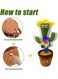 Electric Dancing Cactus Plant Stuffed Toy