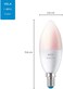 WiZ Colors &amp; Tunable Whites C37 E14 - WiFi + Bluetooth Smart LED candle Bulb - (Compatible with Amazon Alexa and Google Assistant)  