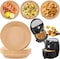 Marrkhor 50Pcs Air Fryer Parchment Paper, 6.3Inch Round Parchment Paper Sheets For Baking, Premium Nonstick Bamboo Steamer Liner Parchment Paper For Air Fryers, Steaming Basket, Oven, Baking, Cooking