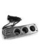 Outad - Dual USB 3-Way Cigarette Lighter Socket Splitter Car Charger With LED Light