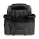 In House Velvet Classic Recliner Chair - Black - NZ50