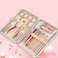 18 Pcs Pedicure Care Tools, Manicure Set for Thick Nails Toenail Care Clipping with Travel Case for Men Women Families(Rose Gold)