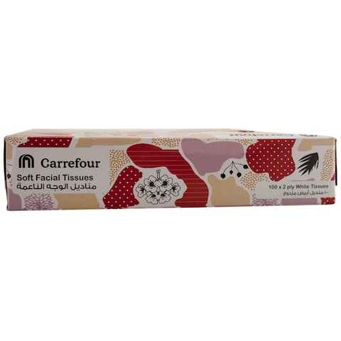 Carrefour Economic Soft Facial Tissues 100 Sheets