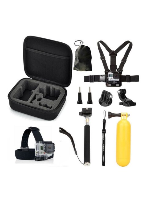 Boya - 10-In-1 Selfie Stick Kit For GoPro Hero 6/5/4/3 Silver/Black