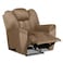 Penhaligon's Velvet Rocking &amp; Rotating Recliner Chair - Light Brown