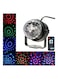 Generic LED Magic Ball Stage Light With Remote Control Red/Blue/Green 11.4Centimeter