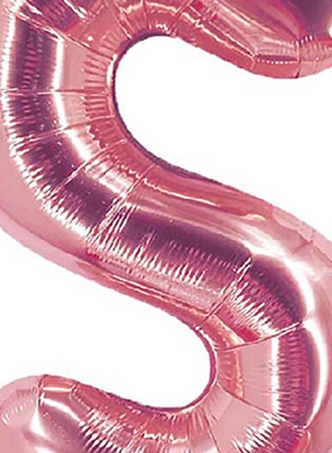 Party Time Alphabetical Letter S Hanging Foil Balloon