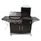 Combo Gas And Charcoal Barbeque Oven Black