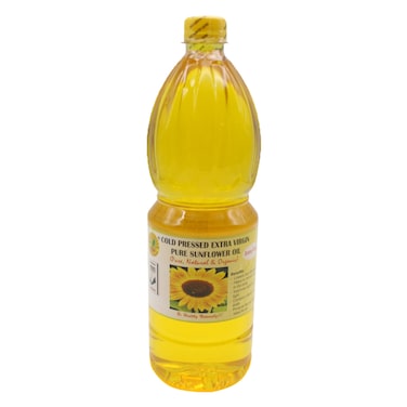 Natural Health Cold Pressed Extra Virgin Pure Sunflower Oil 1L