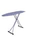 Wide Ironing Board with Iron Station Holder   Heat-Resistant Cover   Non-Slip Folding Ironing Stand   Adjustable Height   Cotton Cover   Thicken Felt Padding- 110x33 cm