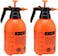 3L Pressure Sprayer Watering Bottle Spray , Portable Pressurized Sprayer Multifunctional Pressure Watering Bottle for Garden, Plant, Flower (3 Litre, 2 Pack Orange)