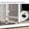 HEXAR&reg; Microwave Oven Rack Heavy Duty Stand Kitchen Counter Top Storage Organizer 3-Tier with Hooks and Utensils Holder Microwave Shelf Double Layer Dustproof Oven Rack &ndash; WHITE