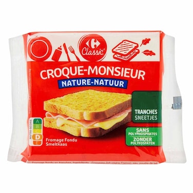Carrefour Classic Croque-Monsieur Cheese Slices 150g x 8 Pieces