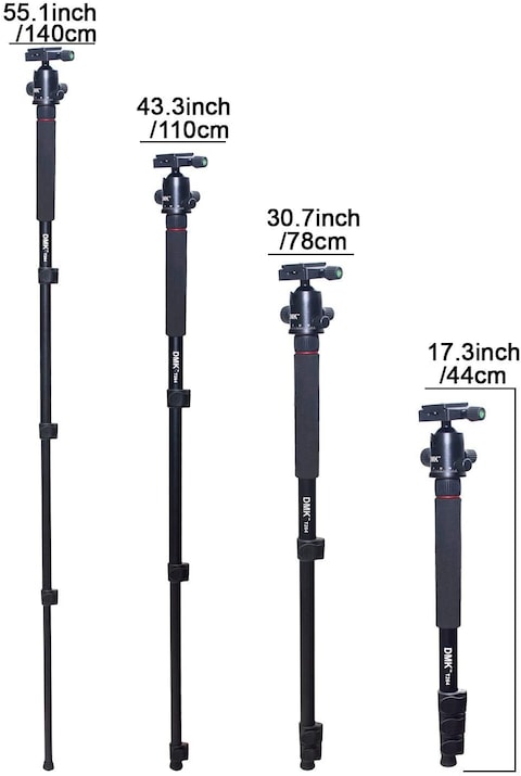DMK Power T264 3 In 1 Video Camera Tripod And Monopod 70Inch 178cm Lightweight Portable Tripod For Slr DSLR Cameras With Tripod Bag (Load 5Kg)