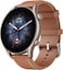 Amazfit GTR 3 Pro Smart Watch Waterproof, Brown Leather (Regular)