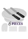 Generic 6-Piece Cake Turntable Set Decorating Baking Tool Multicolour