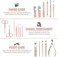 Generic 18 Pcs Pedicure Care Tools, Manicure Set For Nails Toenail Care Clipping With Travel Case