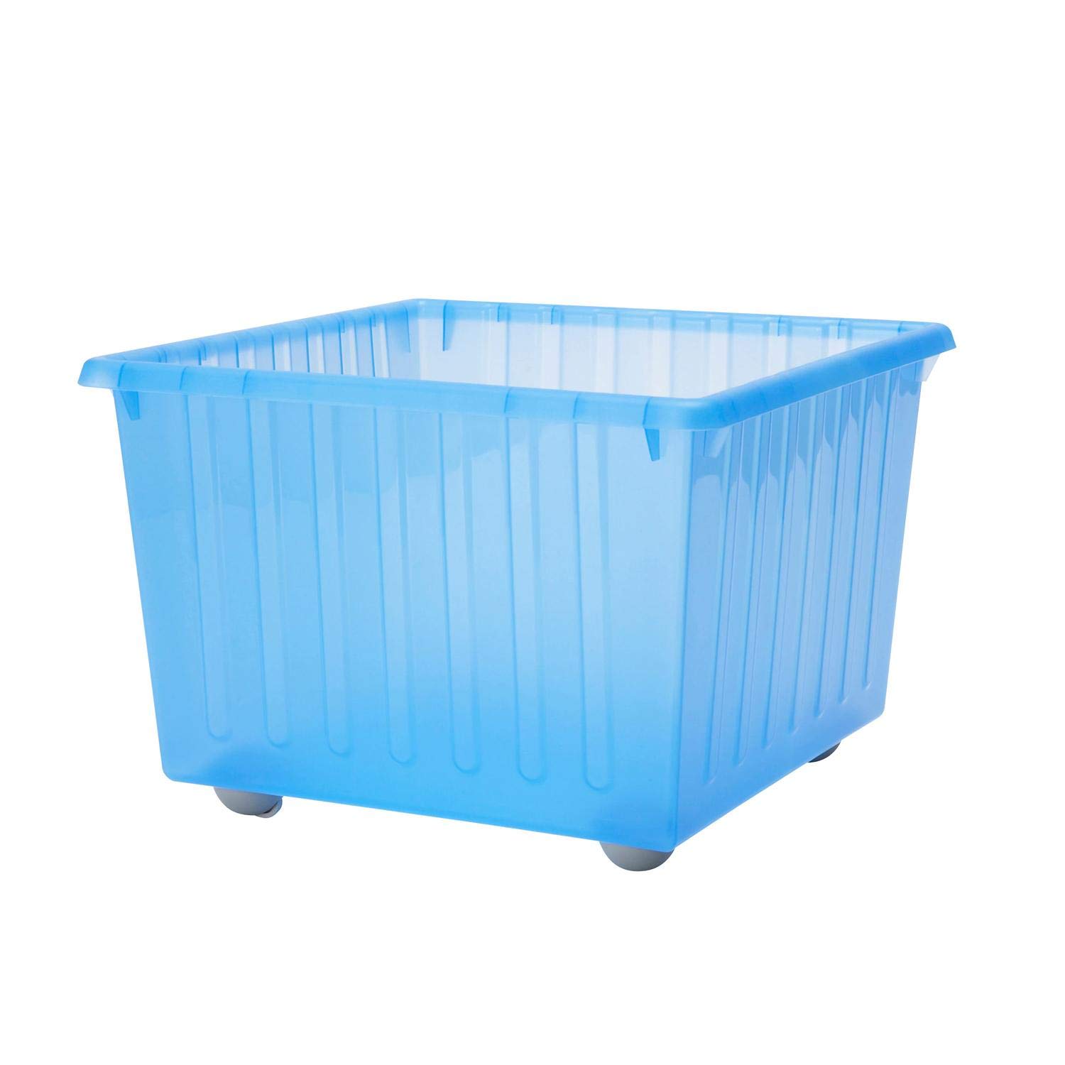 Buy Generic Vessla Storage Crate With Castors Blue Online | Carrefour UAE