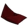In House Youri Linen Bean Bag Chair - Large - Burgundy