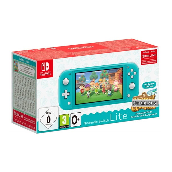 Nintendo Switch Lite Animal Crossing Console, Turquoise NoGame