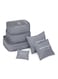 Generic 6-Piece Travel Storage Bag Set Grey
