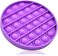 Joyway Push Pop Bubble Sensory Fidget Toy, Autism Special Needs Stress Reliever, Squeeze Sensory Toy, Silicone Stress Reliever Toy, Round (Purple)