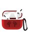 Margoun Silicone Case Cover For Apple AirPods Pro Red