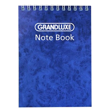 Grandluxe A7 Spiral Bound Notebook Blue 40 Sheets