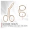 Titania Scissors Tweezers - Gold