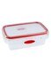 Delcasa Smart Unlock Storage Container Red/Clear