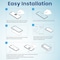Remson Tempered Glass Screen Protector Privacy HD 9H Hardness Anti-Spy Anti-Fingerprint with Easy Installation Frame Compatible for iPhone 13 Mini (5.4 Inch) 2 Pack