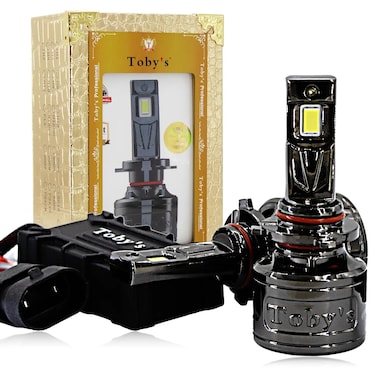 Tobys TF120 9005 2 Pieces 240W/Pair Original Tested LED Headlight Bulb Assembly 12000 Lumens 120W/Piece Xtreme Bright With Color Temperature 6500K