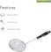 Royalford Stainless Steel Skimmer - Stainless Steel Wire Skimmer Spoon with Handle for Kitchen Frying Food, Pasta, Spaghetti, Noodle, Fries &ndash; Hot Pot Net Drainer/Strainer Ladle Strimmer &ndash; 16.5CM