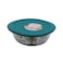 Pyrex Cook &amp; Store Round Dish With Plastic Lid Green And Clear 2.6L
