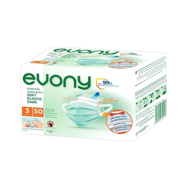 Evony Surgical Mask - 3 Layers - 50 Mask