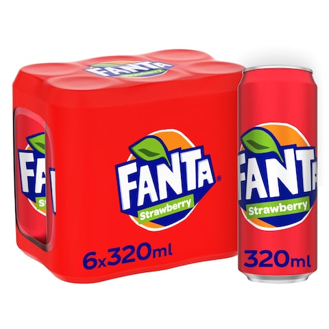 Fanta Strawberry 320ml X6 Cans