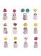 Generic 12-Piece Tulip Tips Icing Piping Nozzles Set Silver 20Centimeter