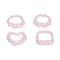 Gondol Multi Shapes Biscuit Mould - 4 Count - Pink