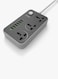 AMTCO LDNIO Universal 3-Power Socket And 6-Port USB Adapter Grey