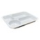 Rectangular White Melamine Plate 4 Layers 24X30CM