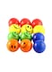 Party Time 12-Pieces Multicolor Smiley Pressure Balls for Children and Adults Stress Relief, Smile Squeeze Ball - Smiley Face Stress Balls