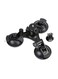 Generic - Triple Suction Cup Tripod Mount For GroPro Hero 5/4/3+/3/Xiaomi Yi Action Camera Black/Silver