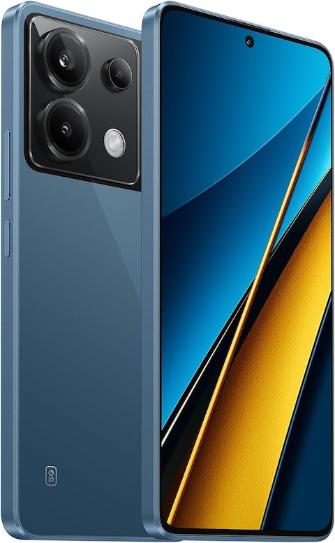 Xiaomi Poco X6, 12GB RAM, 256GB, 5G, Blue (Vivid 120Hz AMOLED 1.5K Display, 64MP Large Camera Sensor With OIS Ultra-Wide And Macro Lenses, 67W Turbo Charging, SDM7435 Advanced Process)