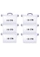 HIWARE Plastic Storage Box With Lid 10 LTR Semi Clear 6 Pcs Set   For Clothes, Toys, Books, Snacks, Shoes and Grocery Storage Box. (10 LTR)&hellip;