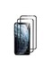 Generic Pack Of 2 Tempered Glass Screen Protector For Apple iPhone 12 Pro Max 6.7Inch Clear/Black